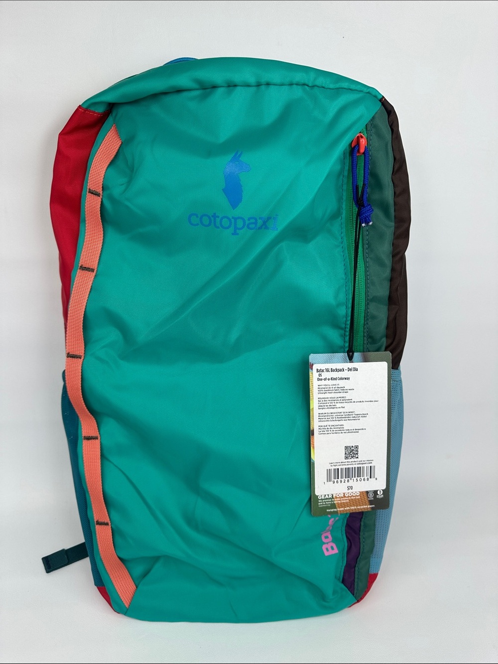 Cotopaxi Batac Del Día 16L Backpack One-of-a-Kind Multicolor Lightweight Daypack